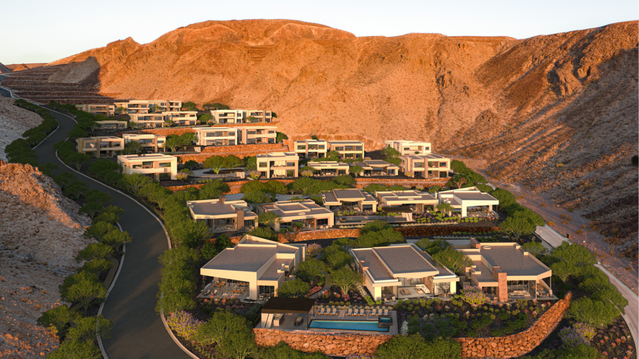 Aerial view of The Canyon at Ascaya