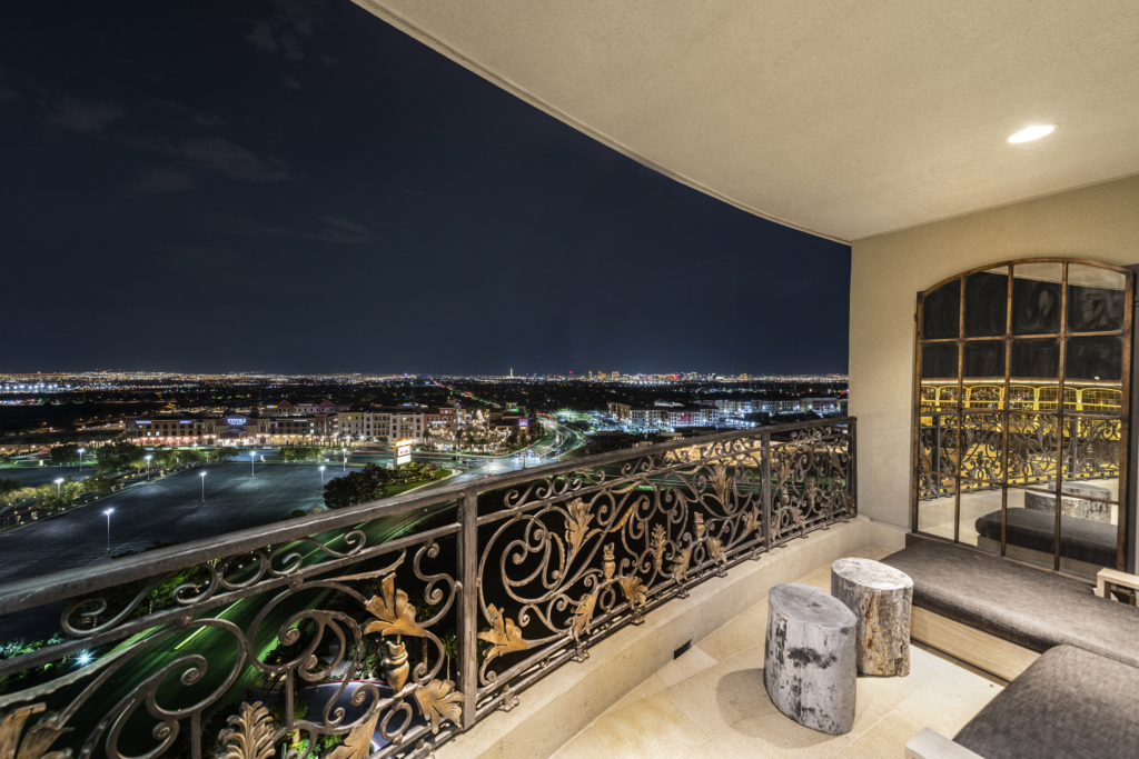 View off a 7th floor balcony at One Queensridge Place.