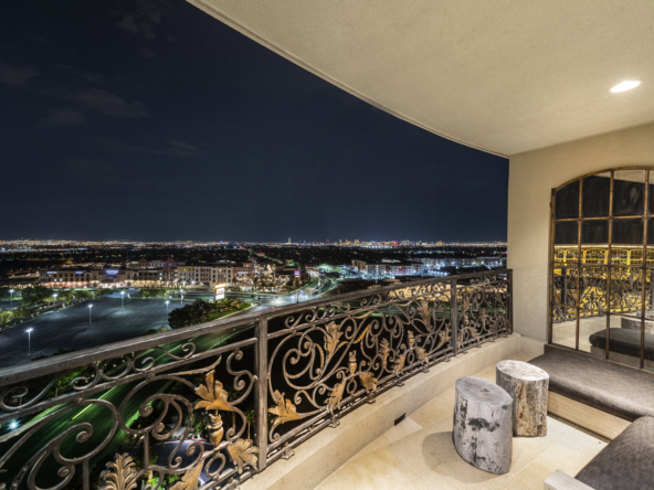 View off a 7th floor balcony at One Queensridge Place.